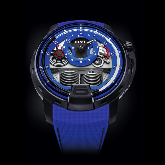 Buy Replica HYT H1 COLORBLOCK BLUE Men 148-TT-80-NF-FB watch