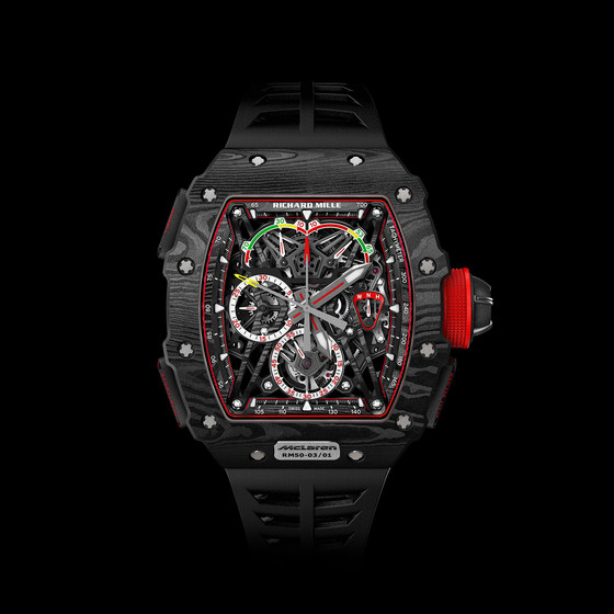 Luxury Replica RICHARD MILLE 2017 NEW men RM 50-03 TOURBILLON SPLIT SECONDS CHRONOGRAPH ULTRALIGHT MCLAREN F1 watch